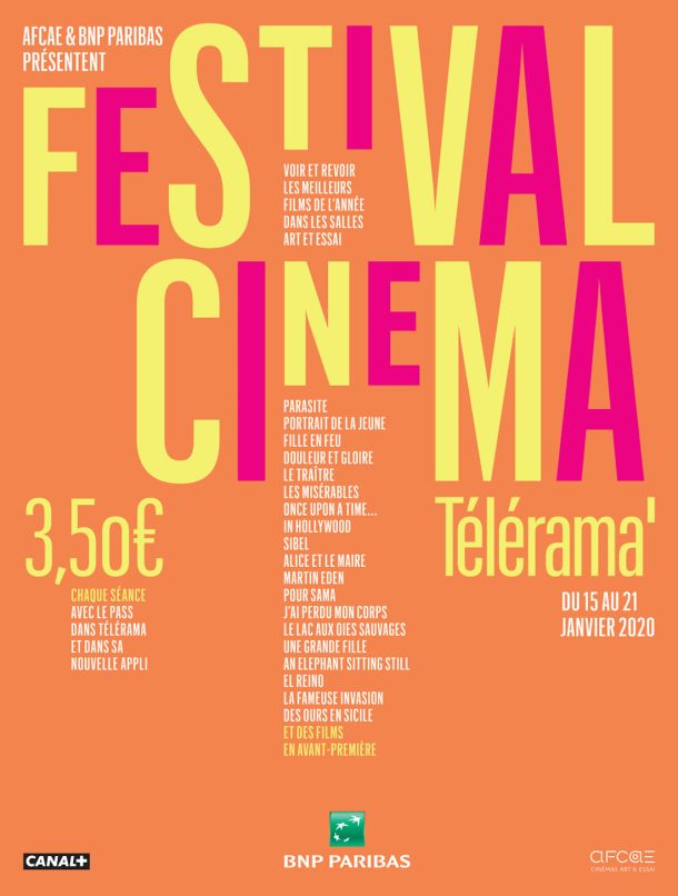Festival Télérama 2020 du 15 au 21 janvier